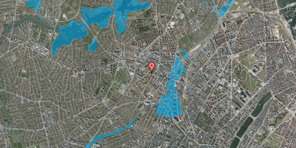 Oversvømmelsesrisiko fra vandløb på Stærevej 23, st. th, 2400 København NV