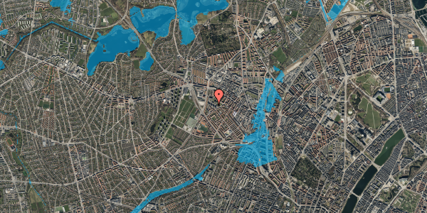 Oversvømmelsesrisiko fra vandløb på Stærevej 32, st. c, 2400 København NV