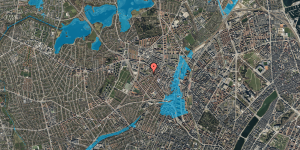 Oversvømmelsesrisiko fra vandløb på Stærevej 35, st. th, 2400 København NV