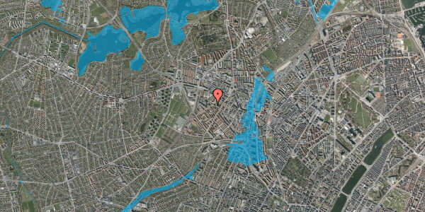 Oversvømmelsesrisiko fra vandløb på Stærevej 37, st. tv, 2400 København NV