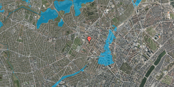 Oversvømmelsesrisiko fra vandløb på Stærevej 40, st. tv, 2400 København NV