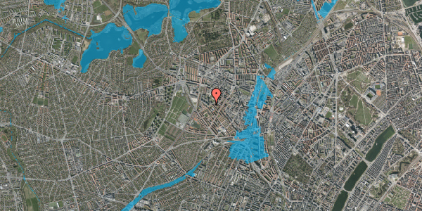 Oversvømmelsesrisiko fra vandløb på Stærevej 43, 3. , 2400 København NV