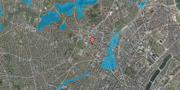 Oversvømmelsesrisiko fra vandløb på Stærevej 60, st. tv, 2400 København NV