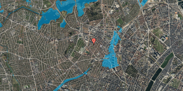 Oversvømmelsesrisiko fra vandløb på Stærevej 61, st. tv, 2400 København NV