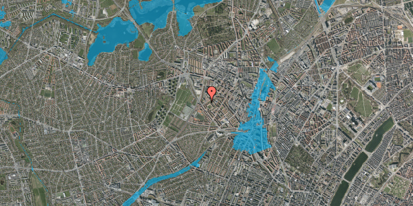 Oversvømmelsesrisiko fra vandløb på Stærevej 71, st. tv, 2400 København NV