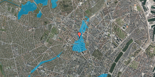 Oversvømmelsesrisiko fra vandløb på Svanevej 22, 4. , 2400 København NV