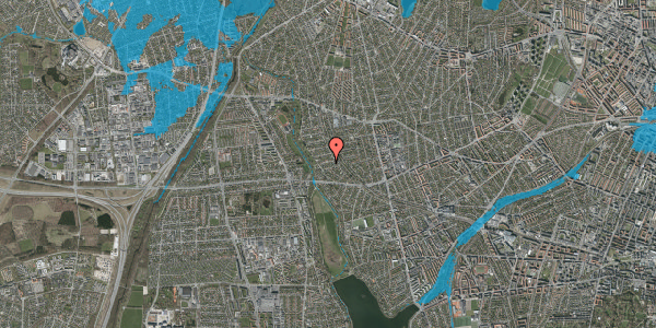 Oversvømmelsesrisiko fra vandløb på Svankærvej 9, 2720 Vanløse