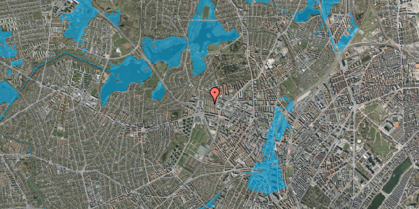 Oversvømmelsesrisiko fra vandløb på Svendelodden 3, 1. th, 2400 København NV
