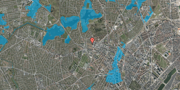 Oversvømmelsesrisiko fra vandløb på Svendelodden 8, 2. th, 2400 København NV