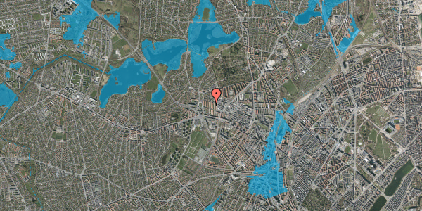 Oversvømmelsesrisiko fra vandløb på Svendelodden 10, 1. th, 2400 København NV