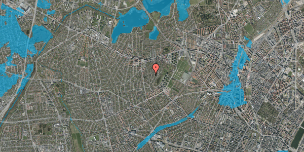 Oversvømmelsesrisiko fra vandløb på Svend Gønges Vej 8, 2700 Brønshøj