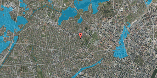 Oversvømmelsesrisiko fra vandløb på Svend Gønges Vej 22B, 2700 Brønshøj
