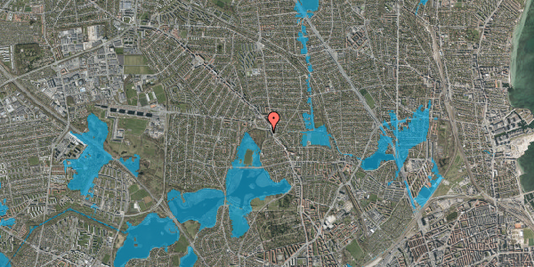 Oversvømmelsesrisiko fra vandløb på Søborghus Park 10, st. tv, 2860 Søborg