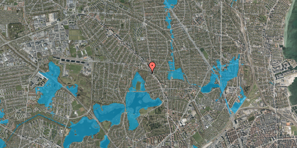 Oversvømmelsesrisiko fra vandløb på Søborghus Park 16, st. tv, 2860 Søborg