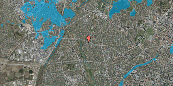 Oversvømmelsesrisiko fra vandløb på Søndervigvej 107, 1. , 2720 Vanløse