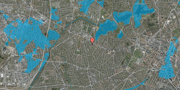 Oversvømmelsesrisiko fra vandløb på Sørupvej 6, 2700 Brønshøj