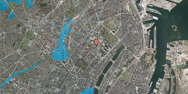 Oversvømmelsesrisiko fra vandløb på Tagensvej 15, st. 28, 2200 København N
