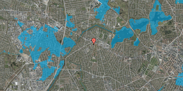 Oversvømmelsesrisiko fra vandløb på Tersløsevej 19, st. tv, 2700 Brønshøj
