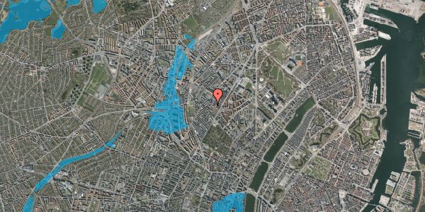 Oversvømmelsesrisiko fra vandløb på Thorsgade 42, 2. th, 2200 København N