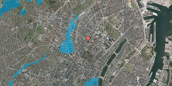 Oversvømmelsesrisiko fra vandløb på Thorsgade 46C, 3. tv, 2200 København N