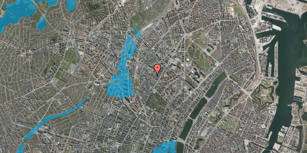 Oversvømmelsesrisiko fra vandløb på Thorsgade 52, 1. th, 2200 København N