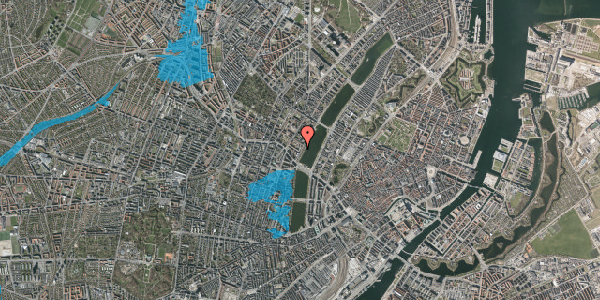 Oversvømmelsesrisiko fra vandløb på Thorupsgade 8, 2. 16, 2200 København N