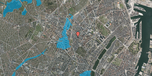 Oversvømmelsesrisiko fra vandløb på Thyrasgade 1, 2. tv, 2200 København N