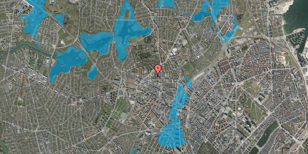 Oversvømmelsesrisiko fra vandløb på Tingskrivervej 3, 1. tv, 2400 København NV