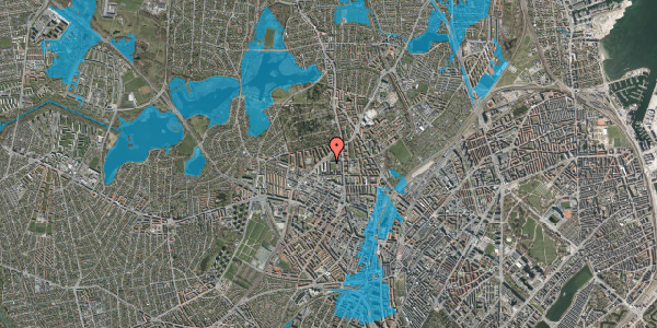 Oversvømmelsesrisiko fra vandløb på Tingskrivervej 22, 4. tv, 2400 København NV