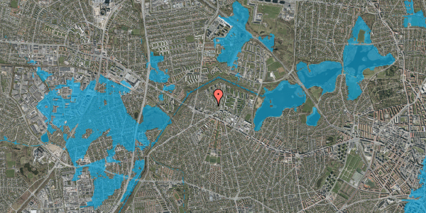 Oversvømmelsesrisiko fra vandløb på Toftagervej 6, 2700 Brønshøj