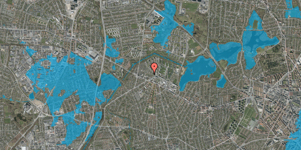 Oversvømmelsesrisiko fra vandløb på Toftagervej 7, 2700 Brønshøj