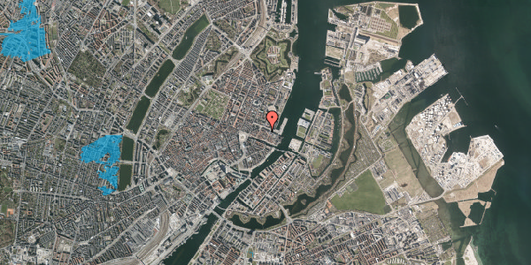 Oversvømmelsesrisiko fra vandløb på Toldbodgade 19B, 1. , 1253 København K