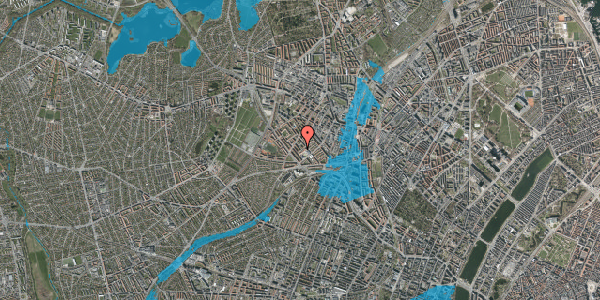 Oversvømmelsesrisiko fra vandløb på Tornsangervej 1, st. tv, 2400 København NV