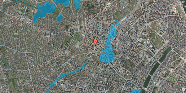 Oversvømmelsesrisiko fra vandløb på Tornsangervej 3, st. th, 2400 København NV