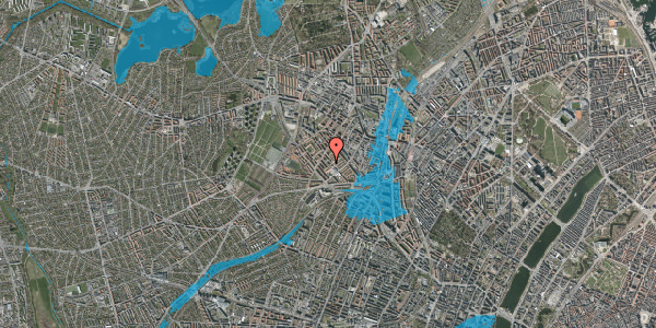 Oversvømmelsesrisiko fra vandløb på Tornsangervej 4, 2. mf, 2400 København NV