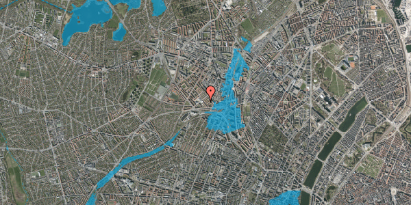 Oversvømmelsesrisiko fra vandløb på Tornskadestien 2, st. tv, 2400 København NV