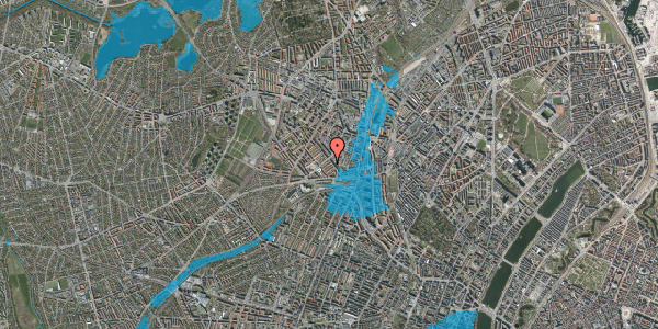 Oversvømmelsesrisiko fra vandløb på Tornskadestien 17, 1. tv, 2400 København NV