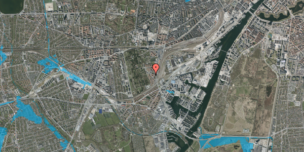 Oversvømmelsesrisiko fra vandløb på Tranehavevej 16, 4. th, 2450 København SV