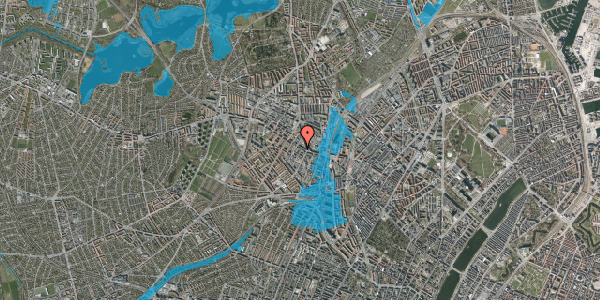Oversvømmelsesrisiko fra vandløb på Tranevej 2, 4. tv, 2400 København NV