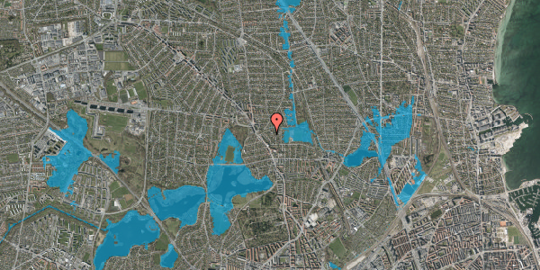 Oversvømmelsesrisiko fra vandløb på Trekløvervej 5A, 2400 København NV