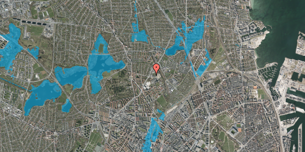Oversvømmelsesrisiko fra vandløb på Tuborgvej 235, 1. 107, 2400 København NV