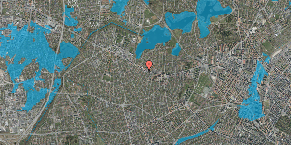 Oversvømmelsesrisiko fra vandløb på Tølløsevej 5, st. , 2700 Brønshøj