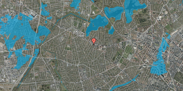 Oversvømmelsesrisiko fra vandløb på Tølløsevej 13, 2. th, 2700 Brønshøj