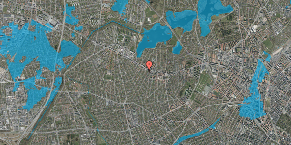 Oversvømmelsesrisiko fra vandløb på Tølløsevej 15, 2. tv, 2700 Brønshøj