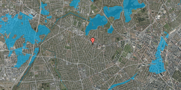 Oversvømmelsesrisiko fra vandløb på Tølløsevej 19, 2. tv, 2700 Brønshøj