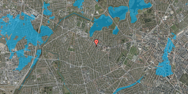 Oversvømmelsesrisiko fra vandløb på Tølløsevej 20, 2700 Brønshøj