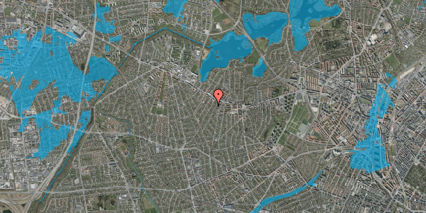 Oversvømmelsesrisiko fra vandløb på Tølløsevej 25, st. tv, 2700 Brønshøj