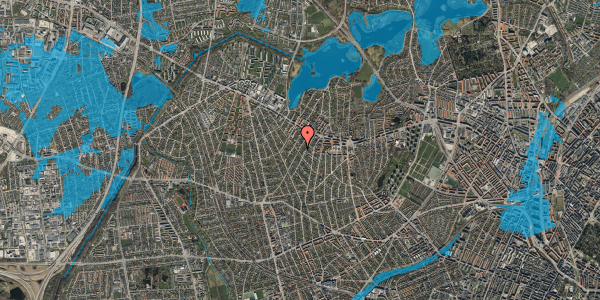 Oversvømmelsesrisiko fra vandløb på Tølløsevej 49, st. , 2700 Brønshøj