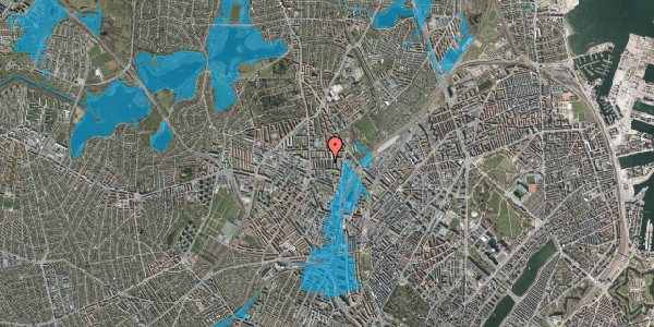 Oversvømmelsesrisiko fra vandløb på Tøndebindervej 6, 1. th, 2400 København NV