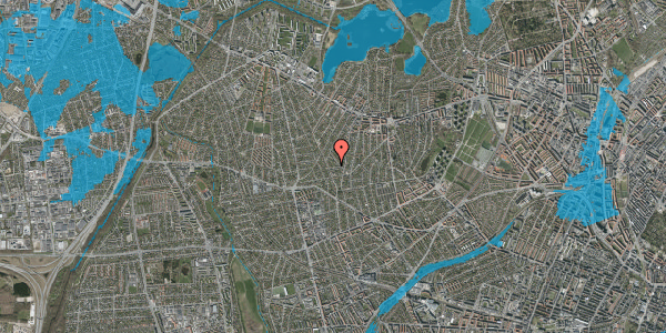 Oversvømmelsesrisiko fra vandløb på Tårnholmsvej 8, 2700 Brønshøj